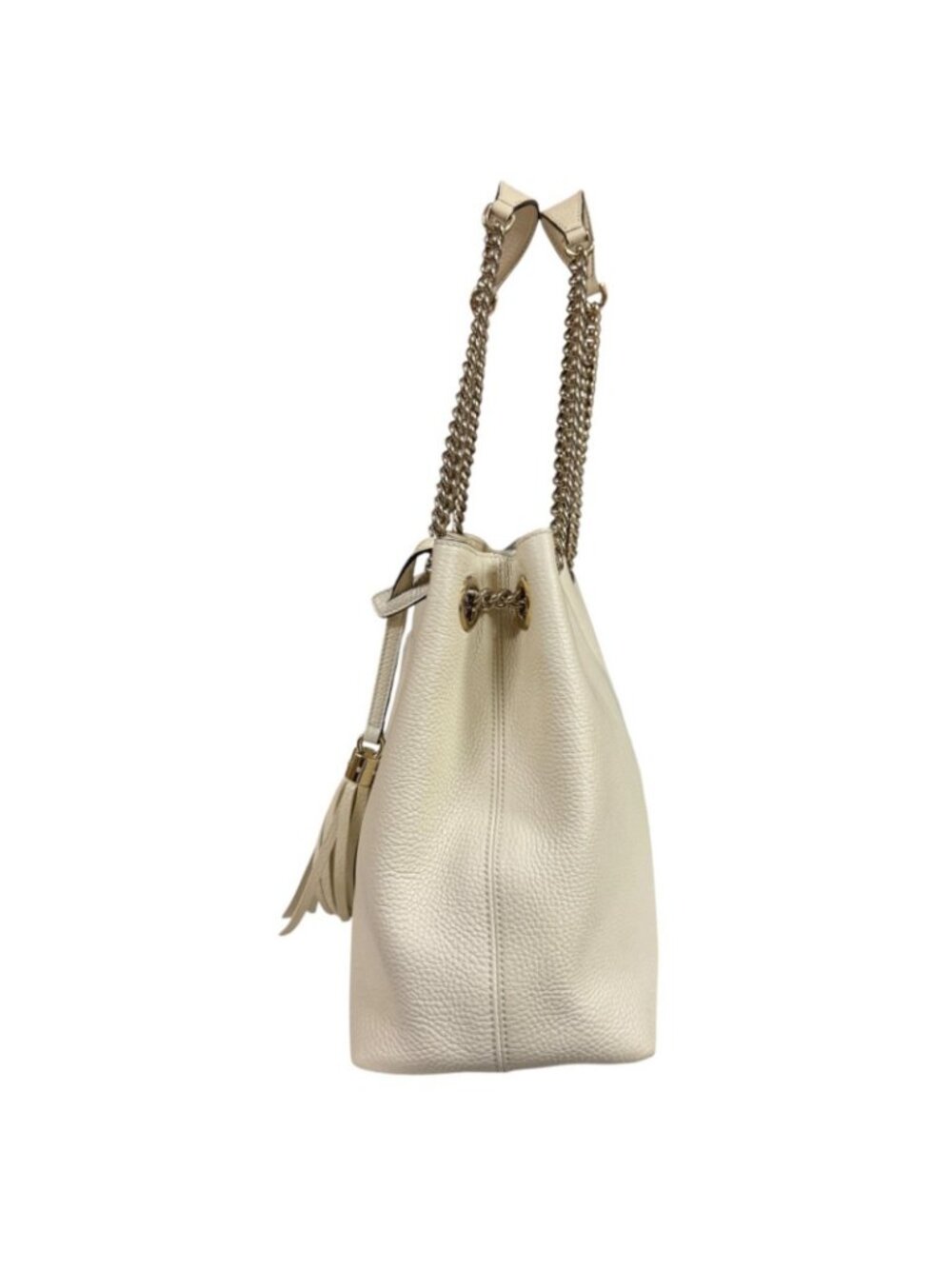 Gucci Soho Shoulder Bag Leather White Vintage - Picture 5 of 10